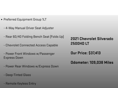 Used 2021 Chevrolet Silverado 2500 LT w/ All Star Edition AWD/4WD image 6
