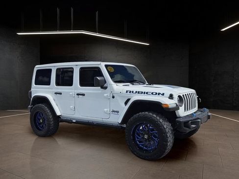 Used 2021 Jeep Wrangler Unlimited Rubicon 4xe w/ Steel Bumper Group AWD/4WD image 1