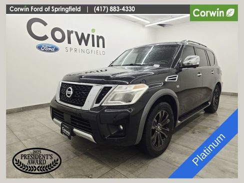 Used 2017 Nissan Armada Platinum w/ Captain Seat Package AWD/4WD image 1