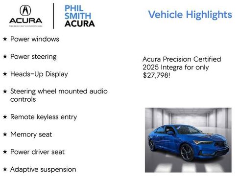Certified 2025 Acura Integra A-Spec FWD image 9