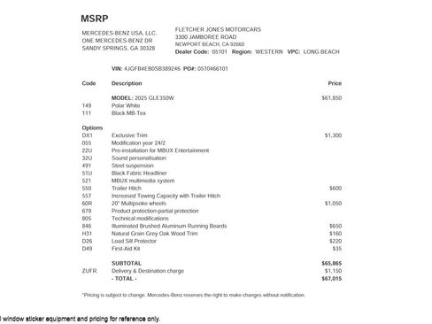 Certified 2025 Mercedes-Benz GLE 350 GLE 350 SUV image 27
