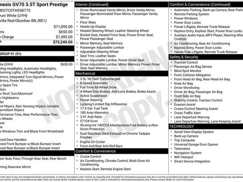 New 2026 Genesis GV70 3.5T Sport Prestige AWD/4WD image 2