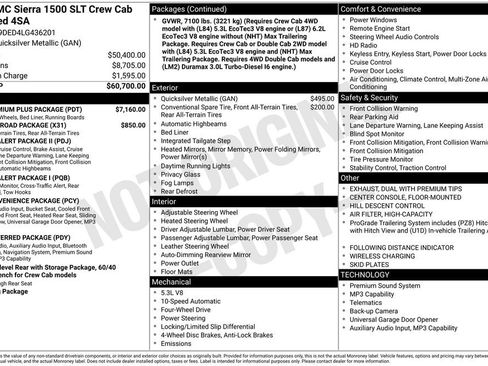 Used 2020 GMC Sierra 1500 SLT w/ SLT Premium Plus Package image 55