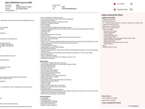 Used 2022 Porsche Cayenne Platinum Edition w/ Premium Package image 5