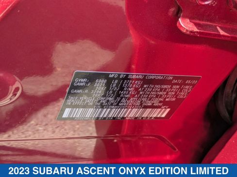 Certified 2023 Subaru Ascent Onyx Edition Limited image 41