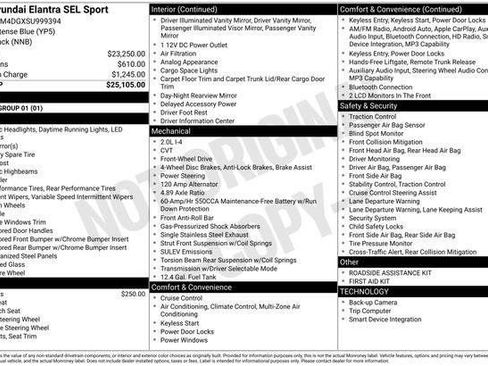 New 2025 Hyundai Elantra Sport FWD image 38