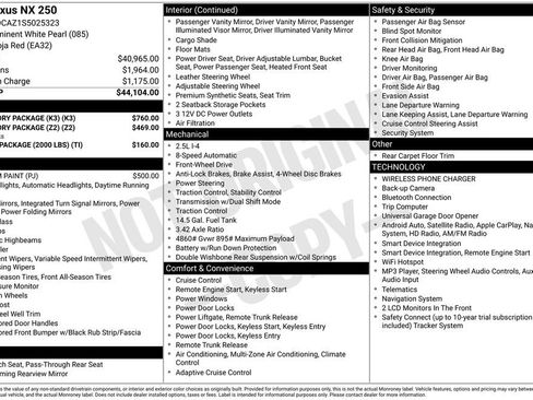Used 2025 Lexus NX 250 FWD w/ Accessory Package (K3) image 6