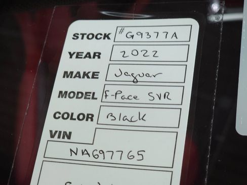 Used 2022 Jaguar F-PACE SVR image 42
