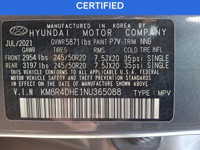 Certified 2022 Hyundai Palisade SEL w/ 8P Bench Seat Package AWD/4WD image 27
