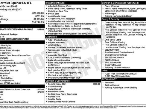 Certified 2022 Chevrolet Equinox LS AWD/4WD image 7