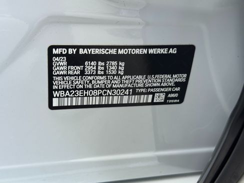 Used 2023 BMW 740i w/ Parking Assistance Package RWD image 52