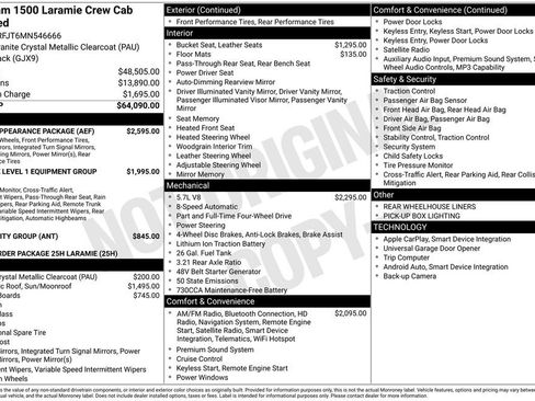 Used 2021 RAM 1500 Laramie w/ Sport Appearance Package image 11