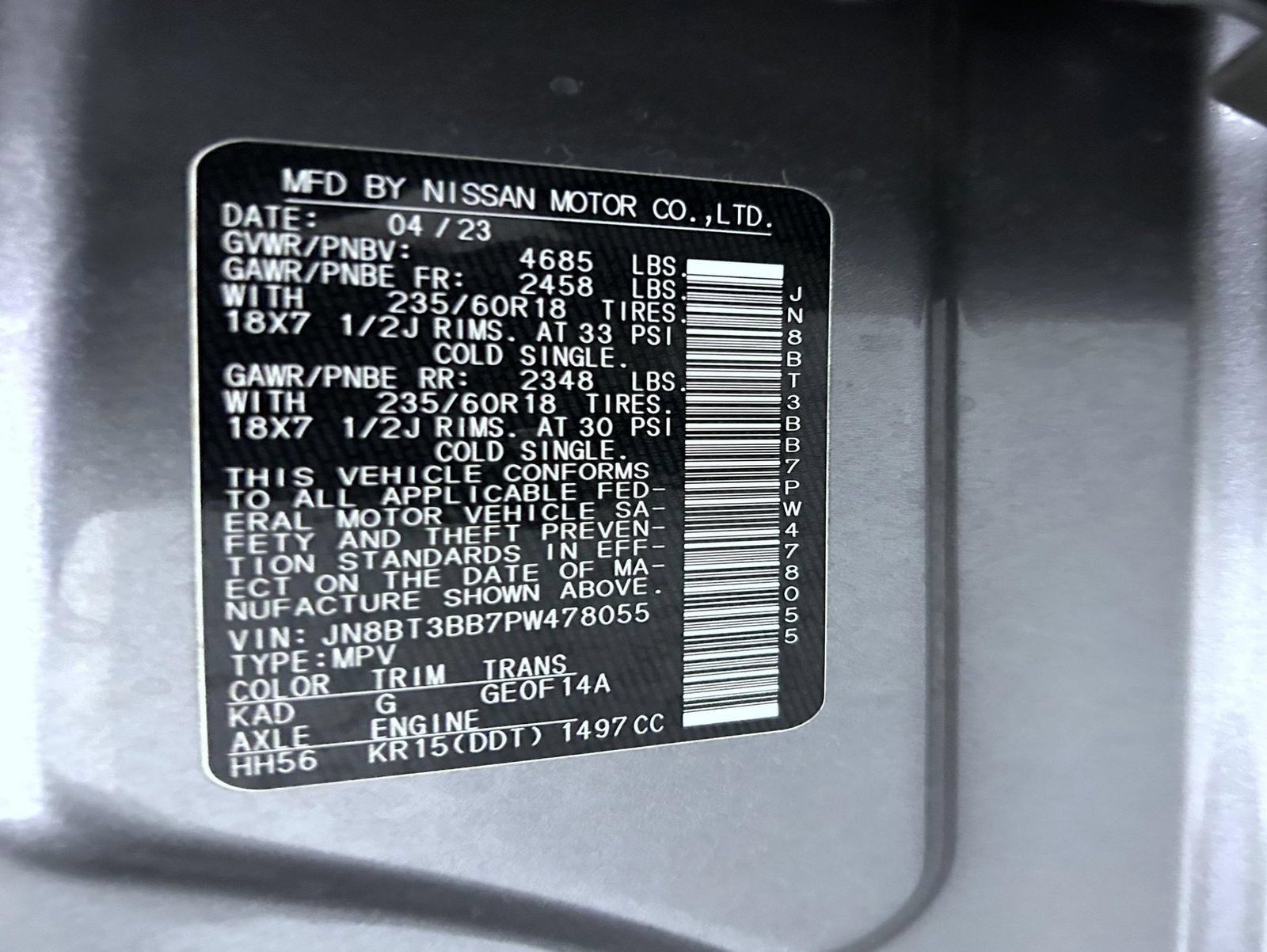 Certified 2023 Nissan Rogue SV AWD/4WD image 25