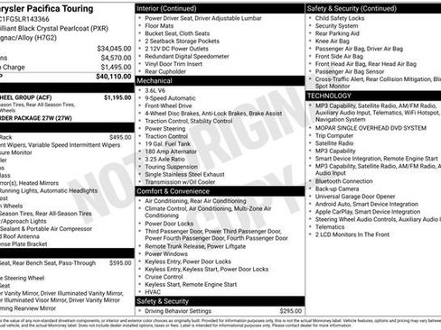 Used 2020 Chrysler Pacifica Touring w/ Tire & Wheel Group FWD image 11