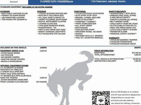 New 2025 Ford Bronco Outer Banks image 2