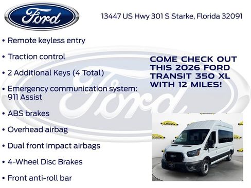 New 2026 Ford Transit 350 XL RWD image 30