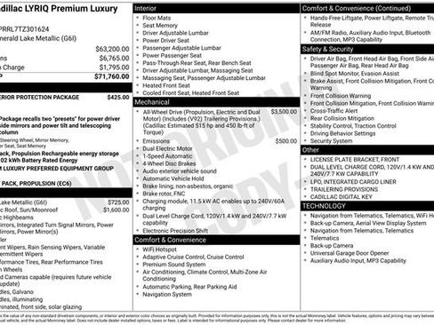 New 2026 Cadillac Lyriq Premium Luxury AWD/4WD image 11