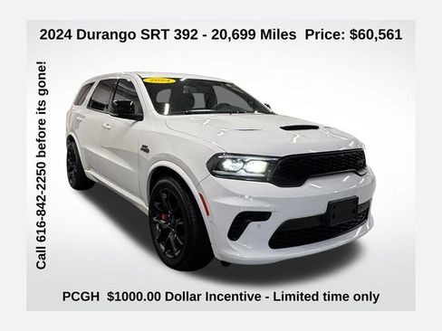 Used 2024 Dodge Durango SRT w/ Black Package image 1