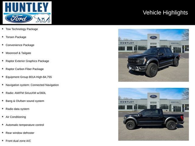 Certified 2022 Ford F150 Raptor w/ Equipment Group 801A High AWD/4WD image 2