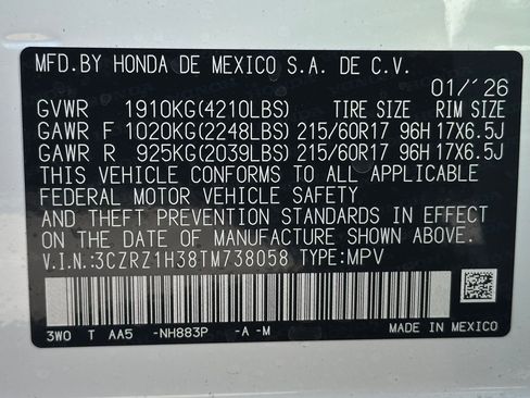 New 2026 Honda HR-V LX image 21