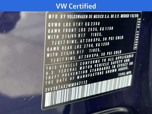 Used 2021 Volkswagen Tiguan SE w/ Panoramic Sunroof Package FWD image 37