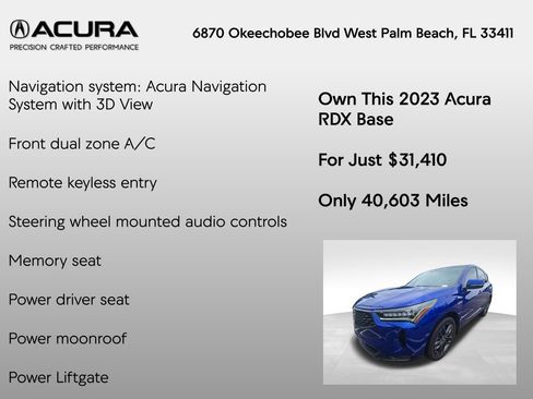 Certified 2023 Acura RDX A-Spec FWD image 7