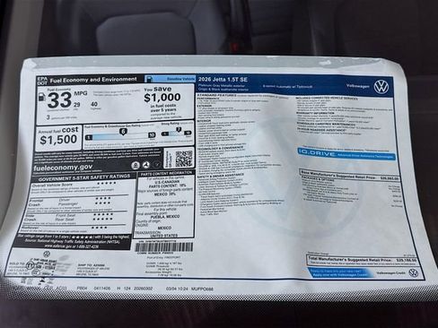 New 2026 Volkswagen Jetta SE image 19