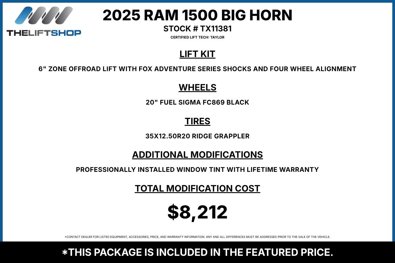 Used 2025 RAM 1500 Big Horn AWD/4WD image 2