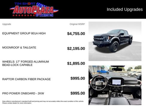 Used 2022 Ford F150 Raptor w/ Equipment Group 801A High AWD/4WD image 22