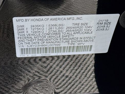 Used 2019 Acura MDX FWD w/ Advance Package image 33