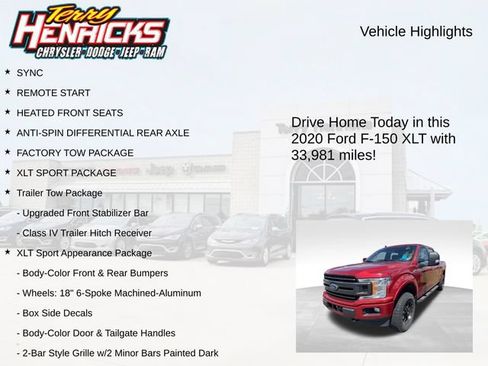 Used 2020 Ford F150 XLT w/ Equipment Group 302A Luxury AWD/4WD image 4