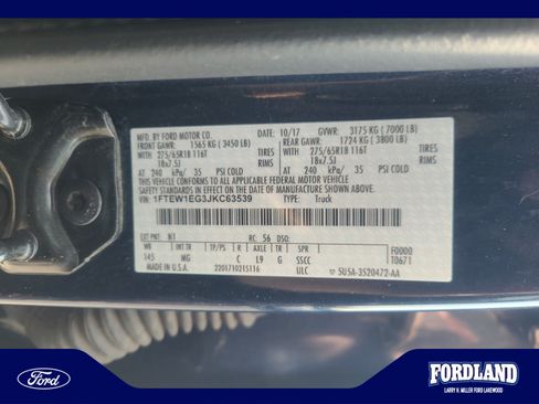 Used 2018 Ford F150 XLT w/ Equipment Group 302A Luxury AWD/4WD image 25
