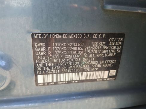 Certified 2024 Honda HR-V LX image 21