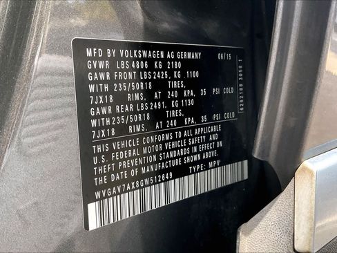 Used 2016 Volkswagen Tiguan SE FWD image 34