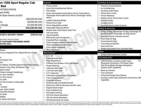 Used 2012 RAM 1500 Sport w/ Remote Start & Security Group AWD/4WD image 2