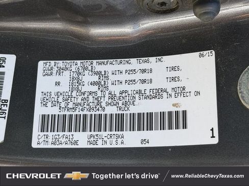 Used 2015 Toyota Tundra SR w/ Tow Package RWD image 31