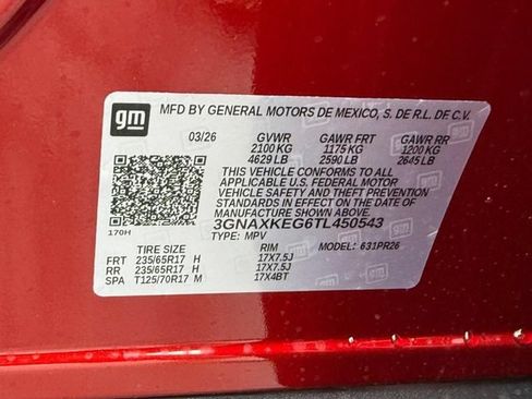 New 2026 Chevrolet Equinox ACTIV w/ Convenience Package III FWD image 20