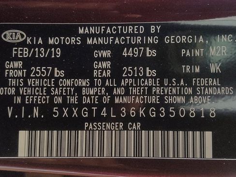 Used 2019 Kia Optima LX FWD image 33