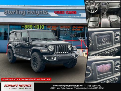 Used 2018 Jeep Wrangler Unlimited Sahara w/ Cold Weather Group image 1