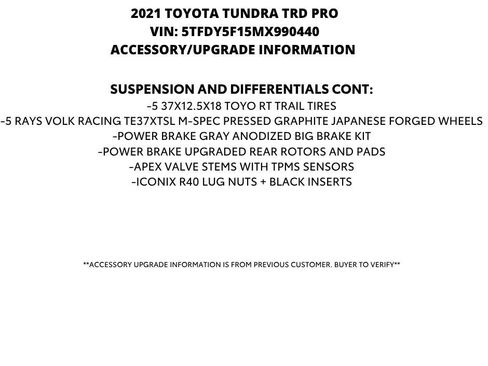Used 2021 Toyota Tundra TRD Pro AWD/4WD image 18