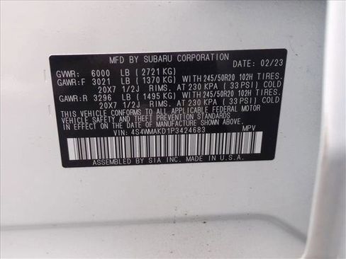 Used 2023 Subaru Ascent Onyx Edition Limited image 14