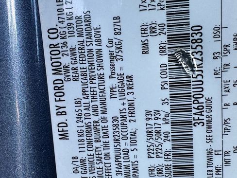 Used 2018 Ford Fusion S FWD image 28
