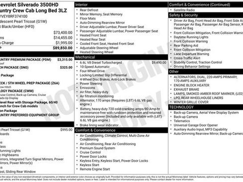 Used 2024 Chevrolet Silverado 3500 High Country w/ High Country Premium Package AWD/4WD image 22