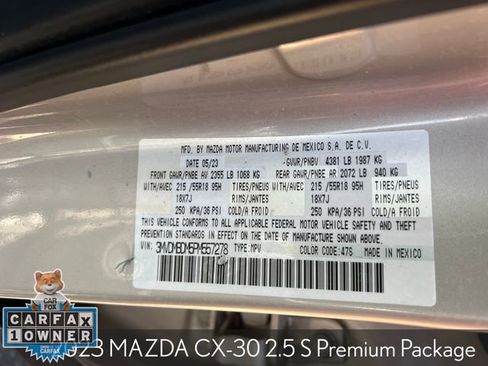 Used 2023 MAZDA CX-30 AWD 2.5 S w/ Premium Package image 32