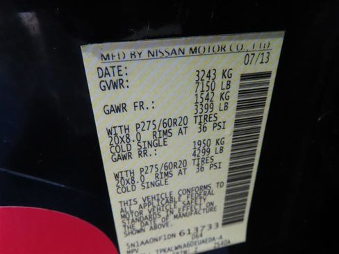 Used 2013 Nissan Armada Platinum w/ Platinum Reserve Pkg image 34