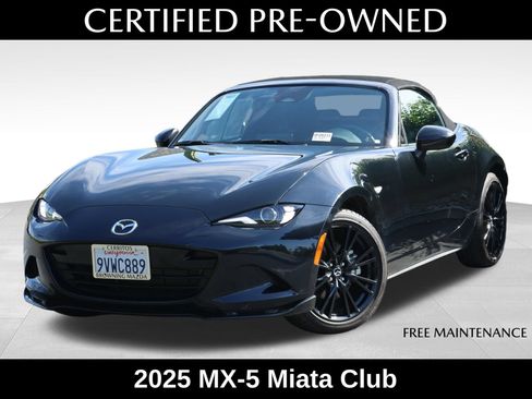 Certified 2025 MAZDA MX-5 Miata Club w/ Weather Package RWD image 1