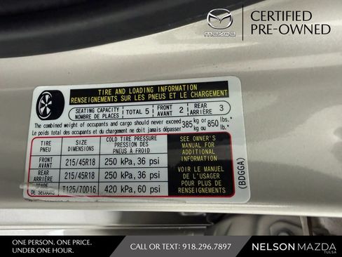 Certified 2025 MAZDA MAZDA3 s FWD image 51