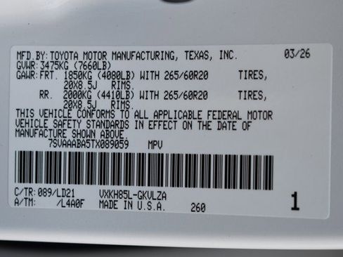 New 2026 Toyota Sequoia Limited image 18