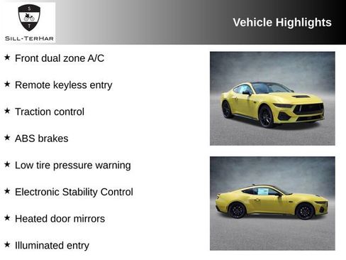 New 2025 Ford Mustang GT Premium w/ Mustang Nite Pony Package image 3