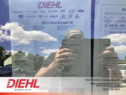 Used 2022 Ford Escape SE w/ Cold Weather Package AWD/4WD image 15